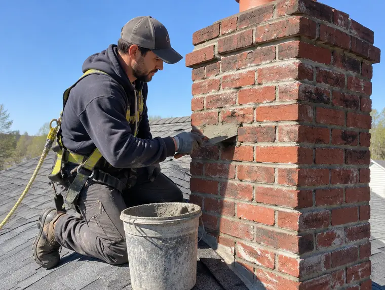 Chimney Repairs work on a home