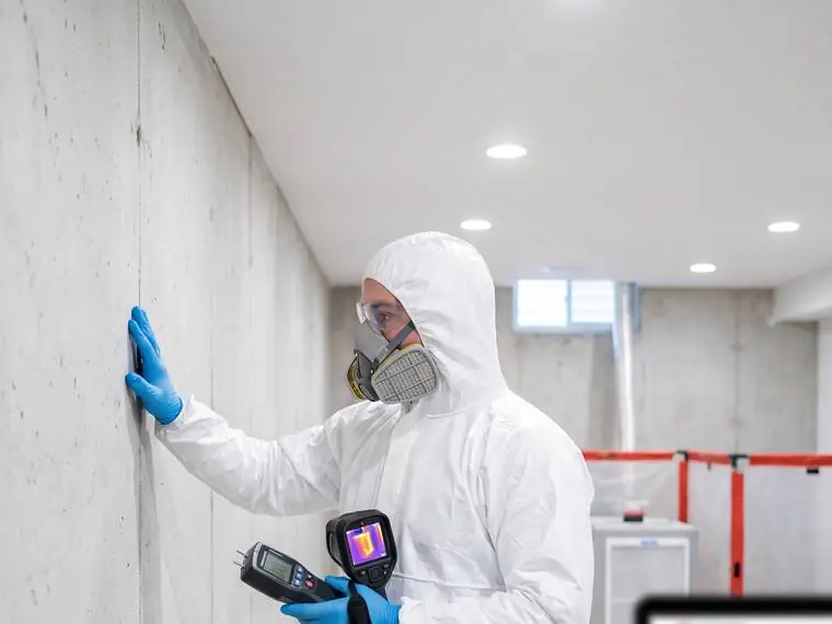 Mold Remediation work on a home
